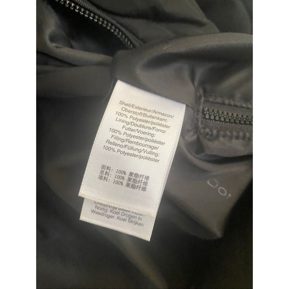 Donna Karen New York Black Quilt Puffer Sz L - Picture 5 of 6